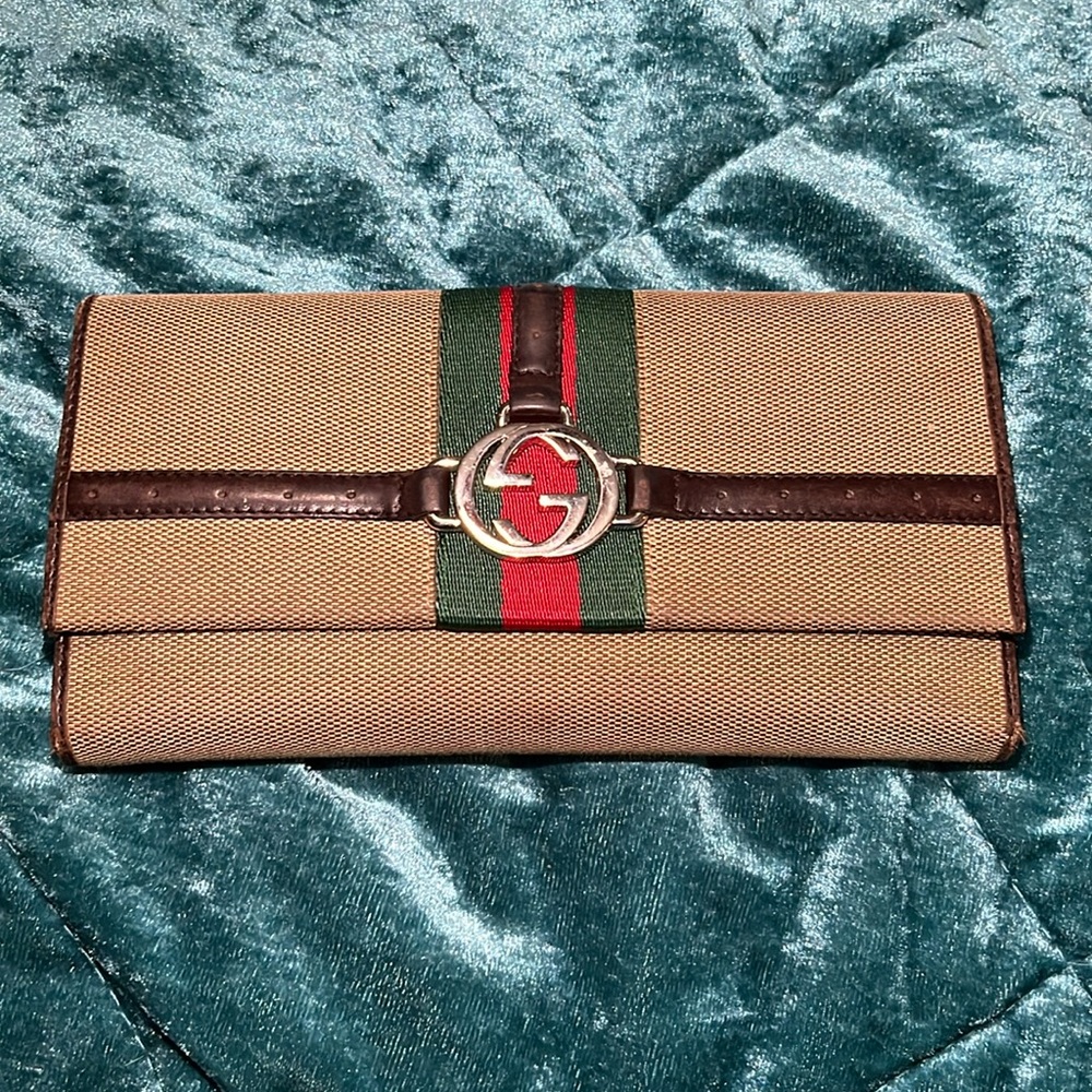 Gucci Sherry Line Vintage  Long Wallet